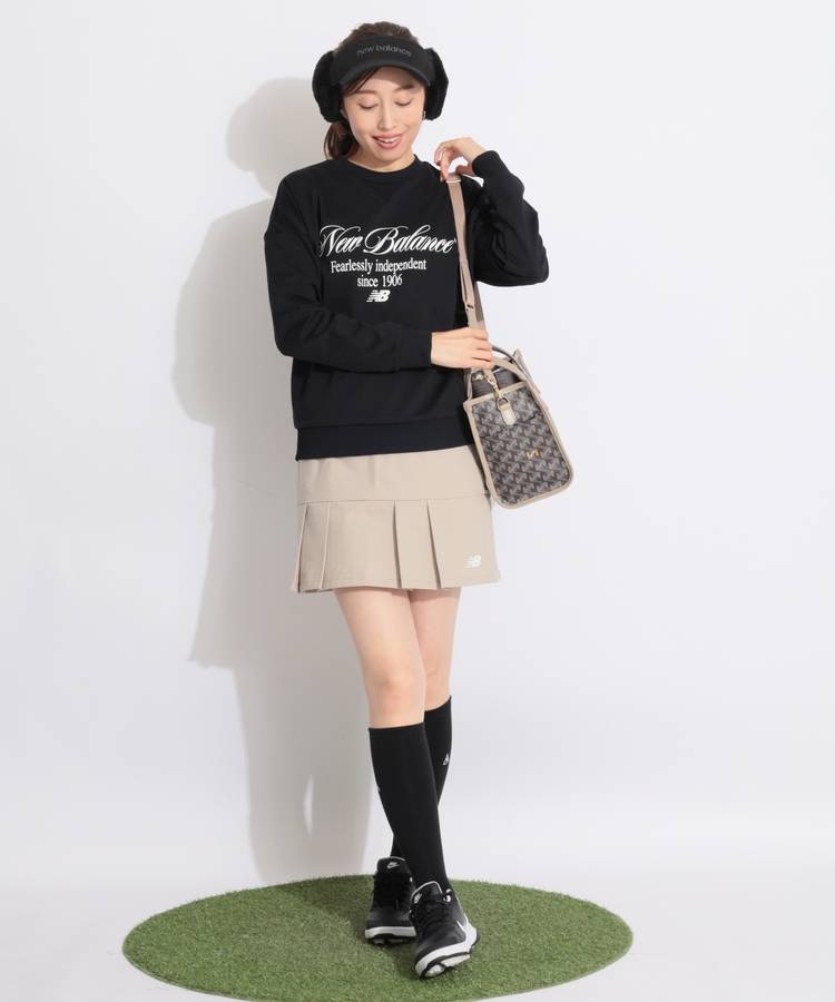 NB 【ストレッチ】ロゴプリントスウェットプルオーバー
