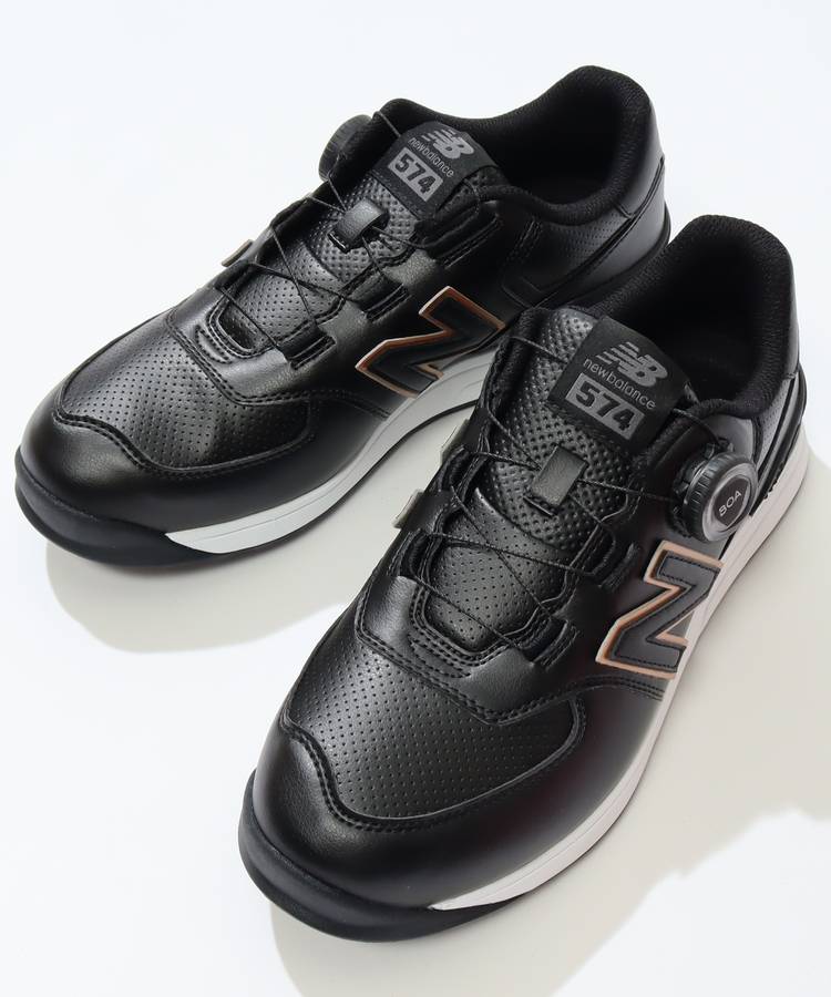 NS 【Golf574BOA】スパイクレスシューズ(ブラック)