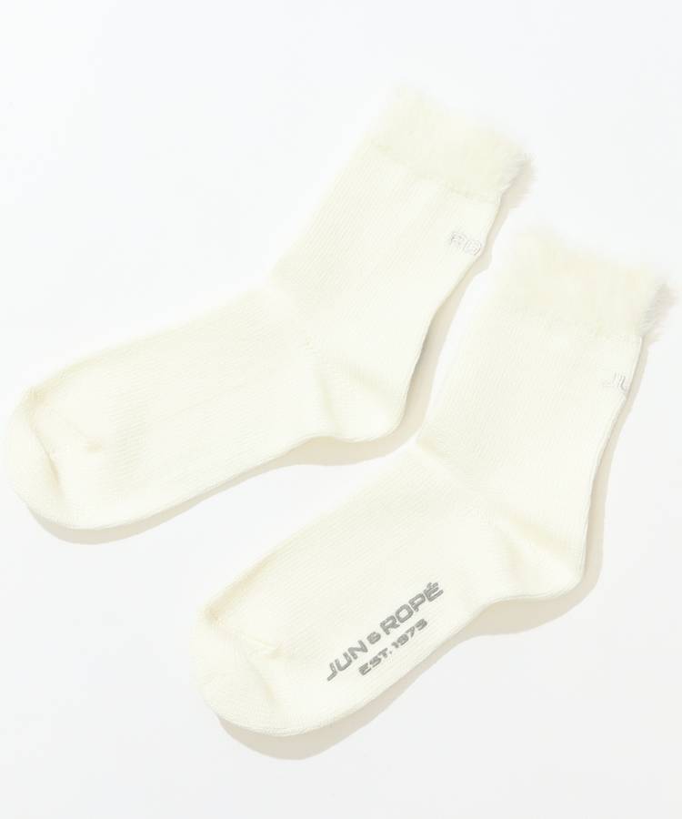 JR 【吸水性】ファーコンビミドルソックス