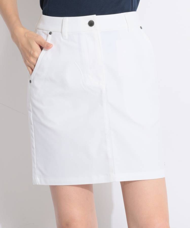 TH 【ストレッチ】トリコラインバックスリットスカート