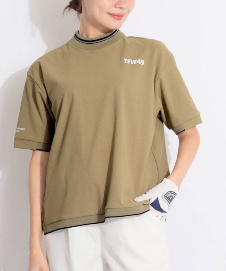 TF シンプルロゴモックネック半袖カットソー