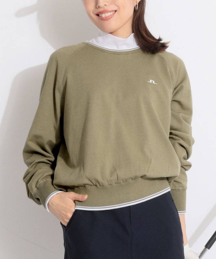 JL 裏地付きクルーネックニット