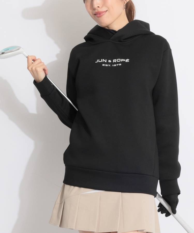 JR 【CURUCURU限定】【ESSENTIAL】ロゴプリントダンボールパーカー