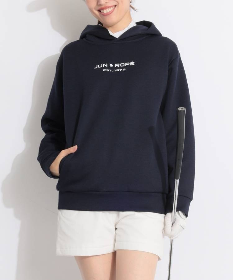 JR 【CURUCURU限定】【ESSENTIAL】ロゴプリントダンボールパーカー