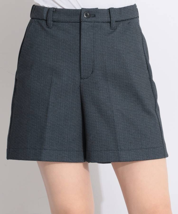 TM 裏微起毛ヘリンボーン柄ショートパンツ