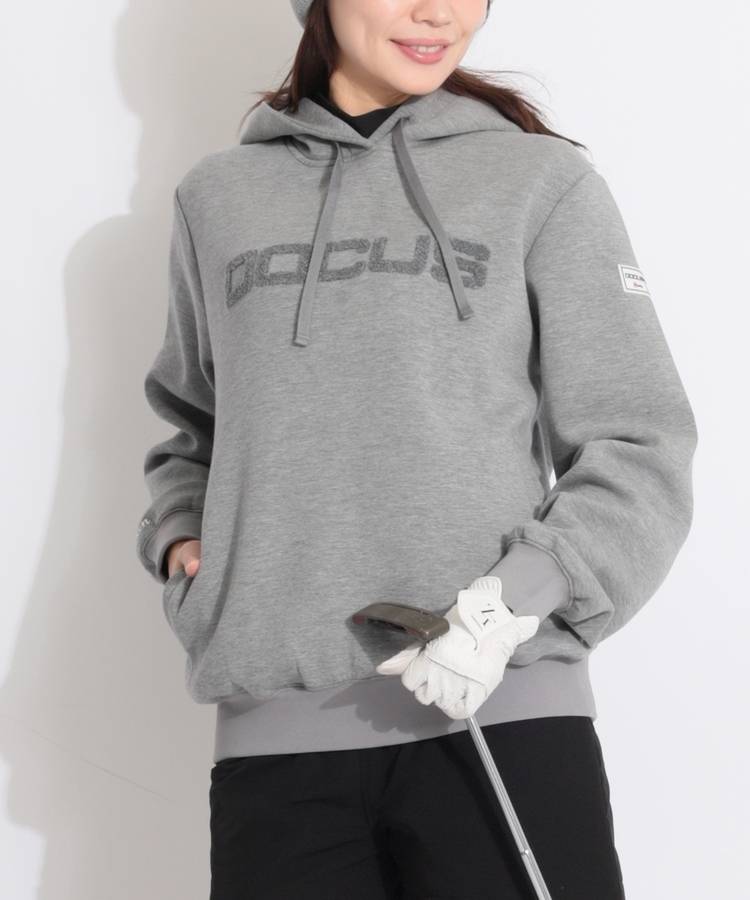 DC 【ユニセックス】裏微起毛パイルロゴダンボールパーカー