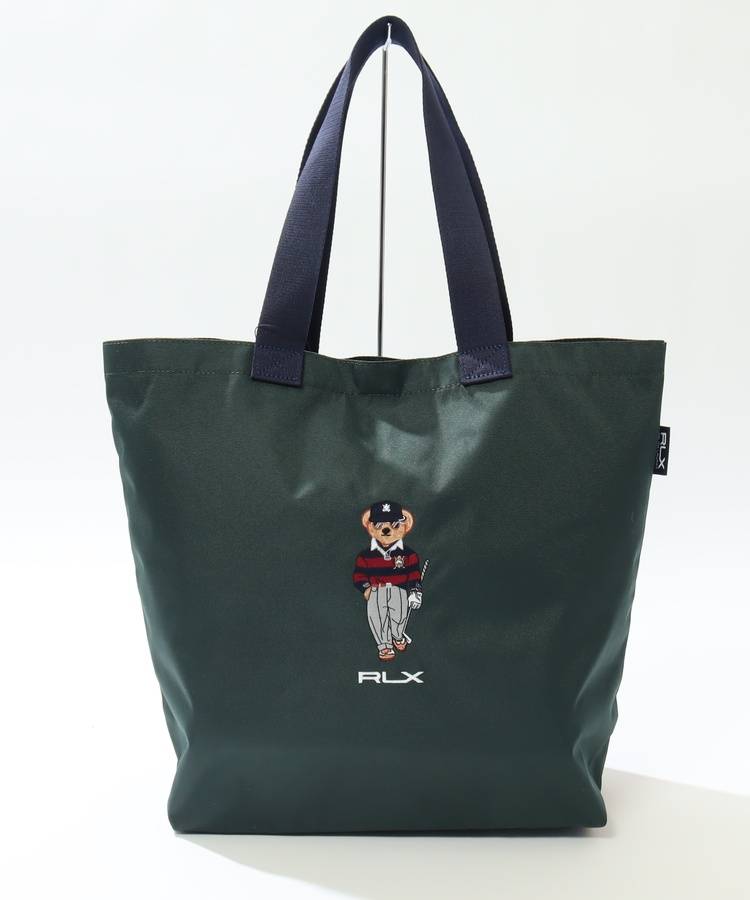 RX シューズケース付きポロベア刺繍トートバッグ