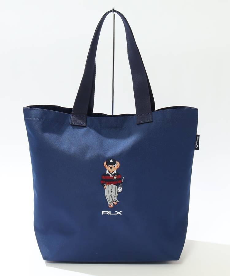 RX シューズケース付きポロベア刺繍トートバッグ