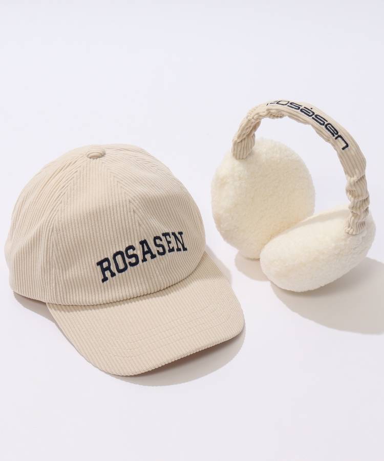 RO イヤーマフ付きコーデュロイキャップ