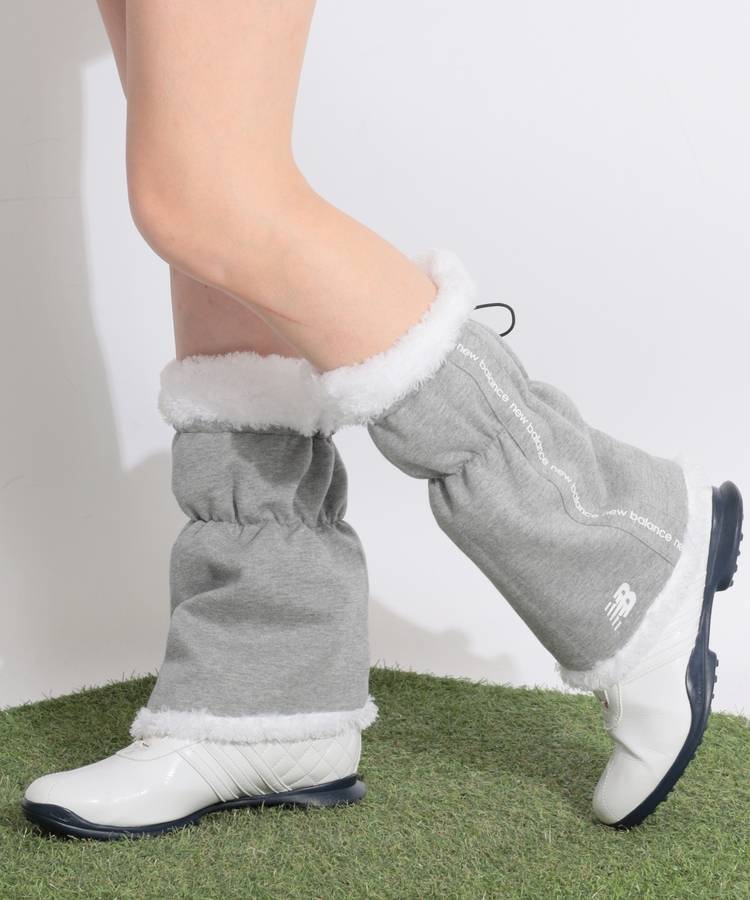 NB 裏ボアロゴラインレッグウォーマー