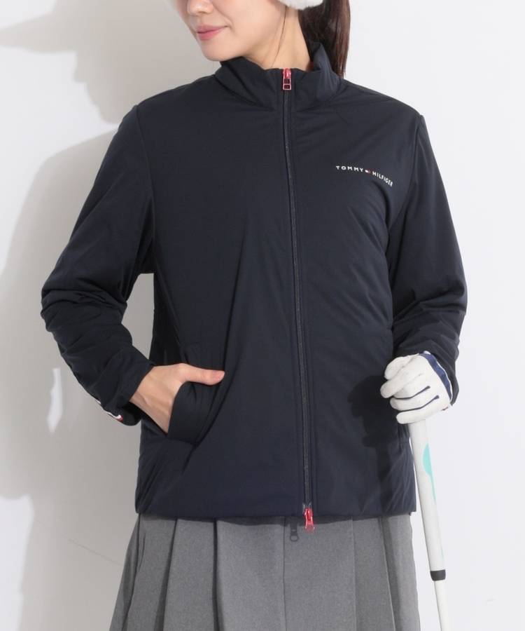 TH 【防風ストレッチ】トリコライン中綿ジャケット