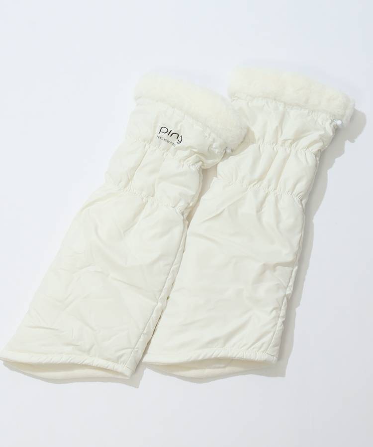 PN 【CP対象品】ファー切替中綿レッグウォーマー