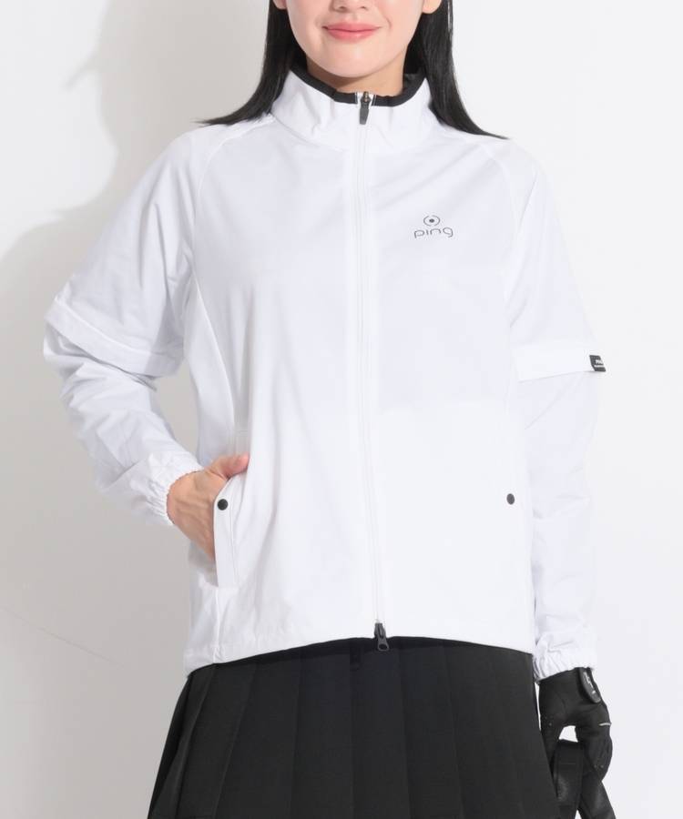 PN 【CP対象品】【撥水】バックドットロゴ2WAYフルジップブルゾン