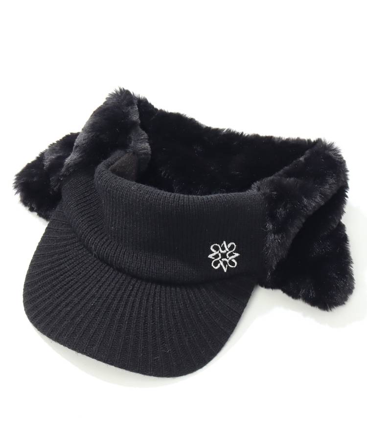 SA 【CP対象品】イヤーマフ一体型ニットサンバイザー