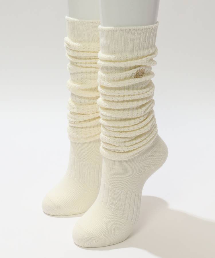 SA 【CP対象品】ラメ混アイコン刺繍ルーズソックス