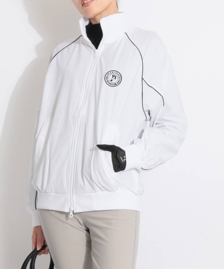 PG 【制電／保温】ライン切替バックプリントジャケット