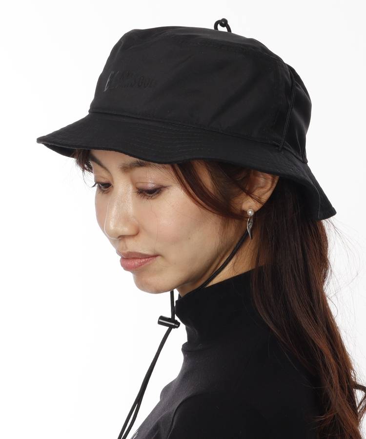 BE 【リバーシブル】顎紐付きナイロンバケットハット