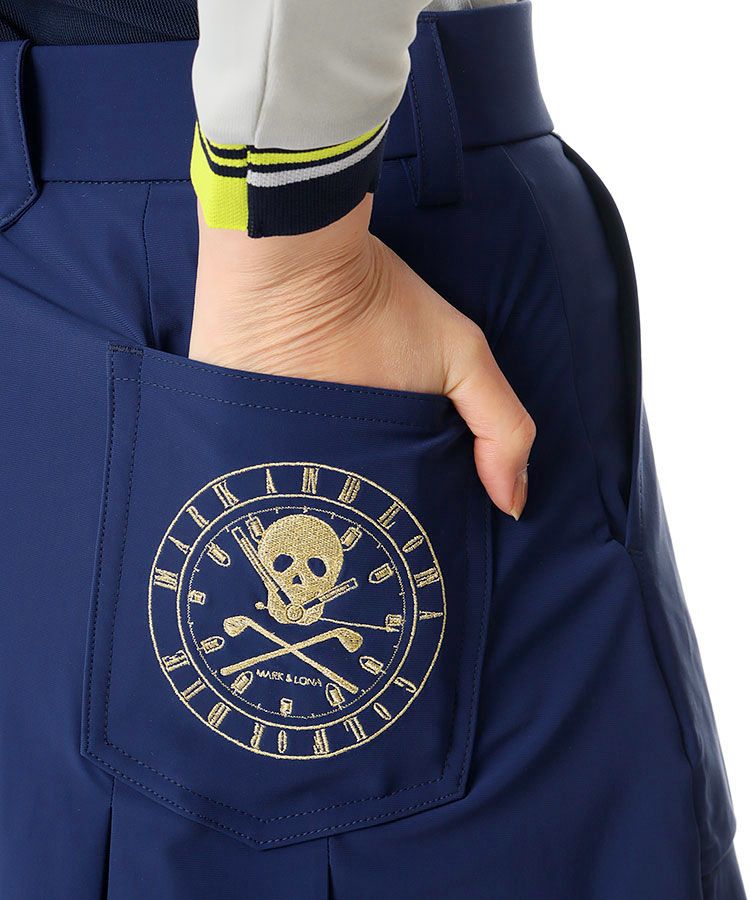 マーク＆ロナ ML 【吸水速乾】フロントロゴプリーツスカート