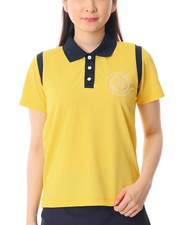 SD バイカラー◆UVカノコ半袖ポロ