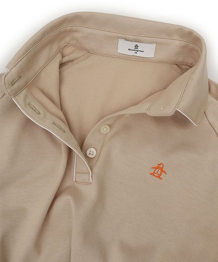 マンシングウェア　ゴルフ長袖ポロシャツ　M マンシングウェア MW 【吸汗速乾】パイピングラインシンプル長袖