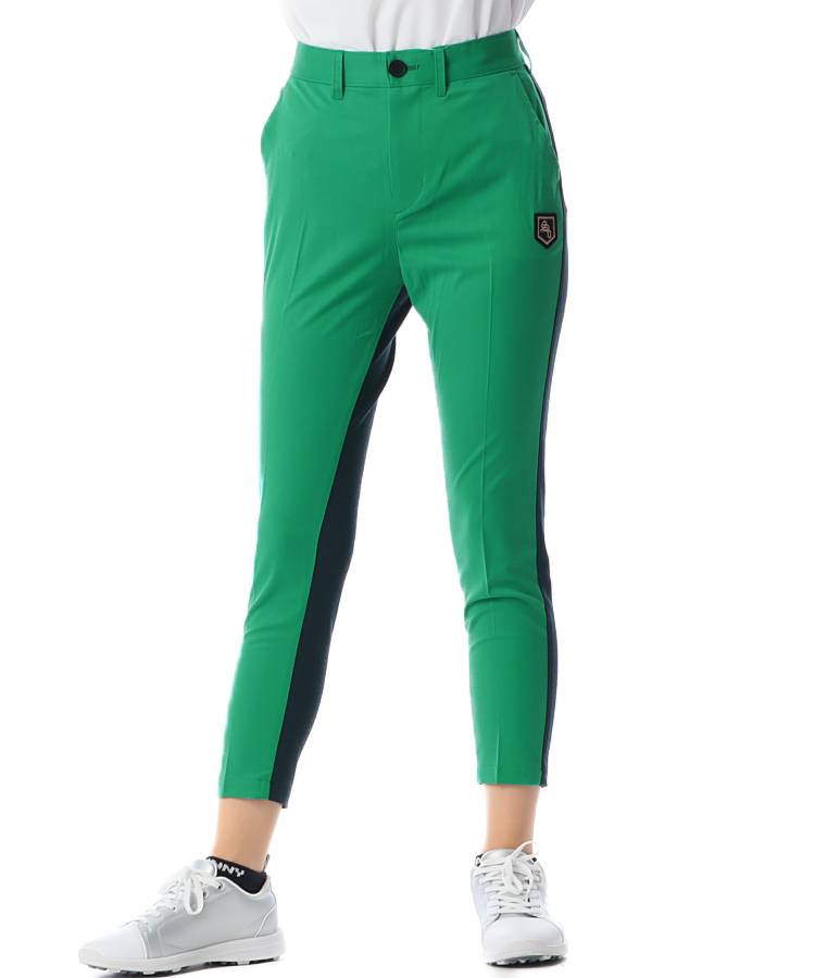 SD バイカラー切替クロップドテーパードパンツ