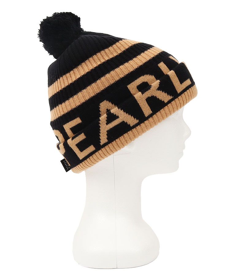 パーリーゲイツ PG ロゴボーダーポンポン付きニット帽 レディース