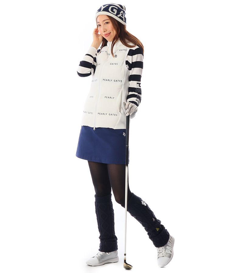 パーリーゲイツ PG 【ワゴンセール】ストレッチ刺繍ドビー変形ダイヤ