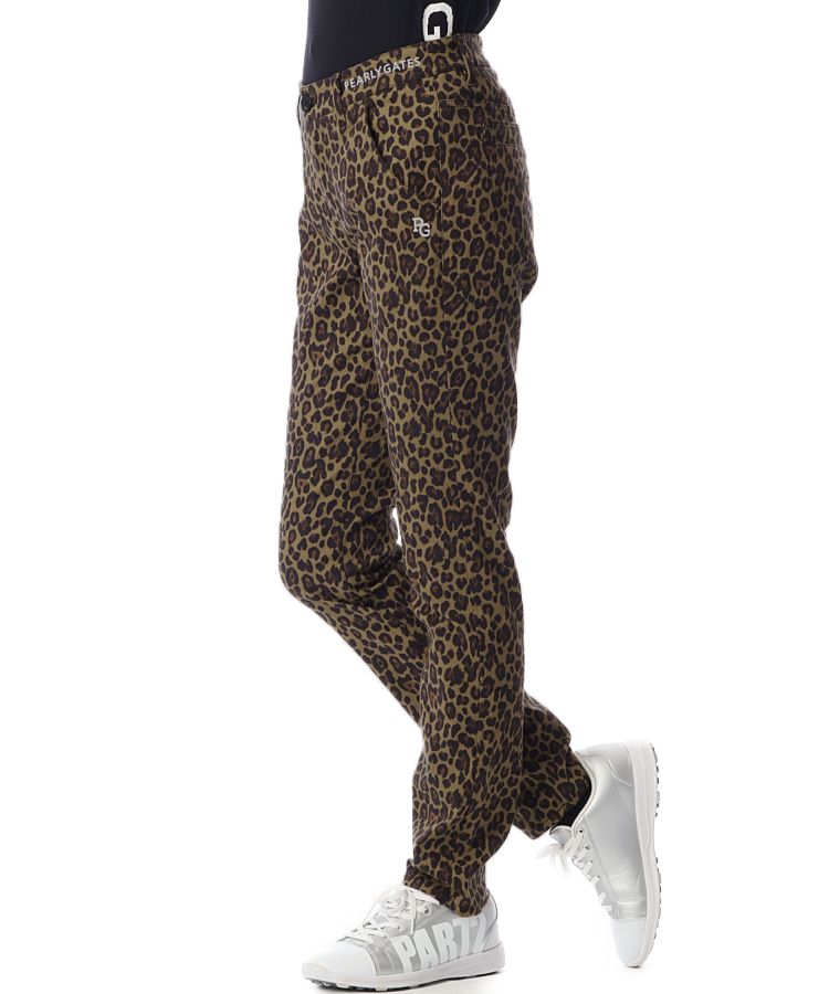 新品 パーリーゲイツ 変形ダイヤ小紋柄 ストレッチロングパンツ Lサイズ（W78 4f0fba3658ebbc3867b34d0e21931b