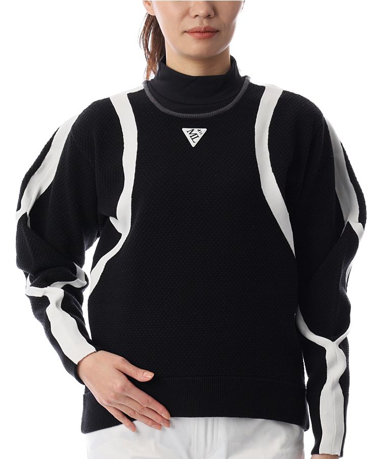 マーク＆ロナ-コード CD [CODE]ライン使い裾ラウンドニット レディース