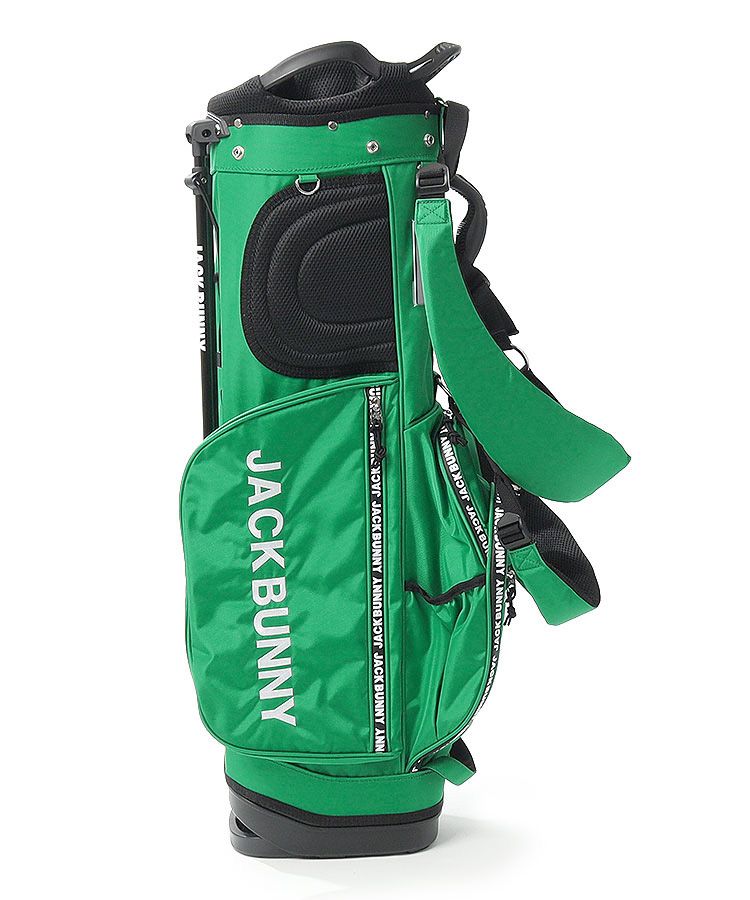 JACK BUNNY ゴルフキャディバッグ グリーン ジャックバニー JB カラバリ豊富ロゴジップスタンドキャディバッグ