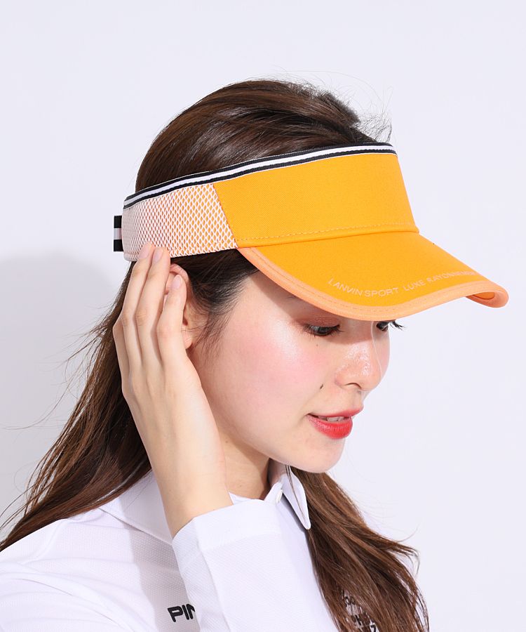 ランバン スポール LV サイドメッシュ☆サンバイザー レディース