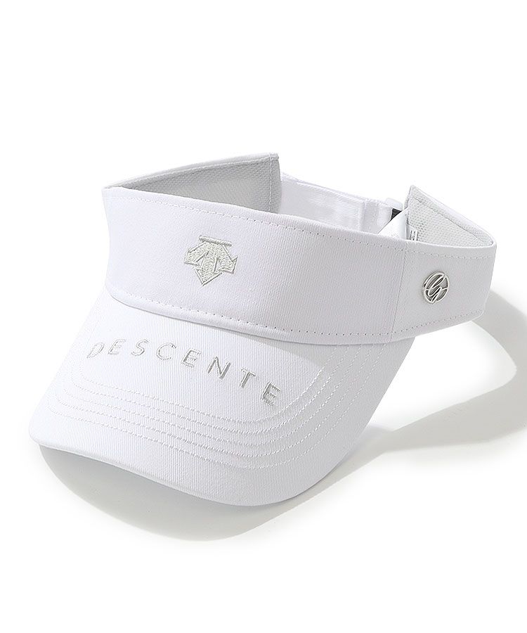 デサントゴルフ DE ロゴdesignツイルサンバイザー レディースゴルフ