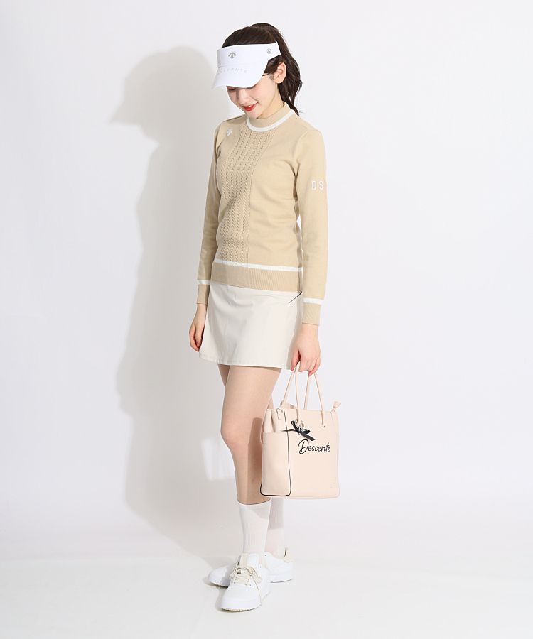 デサントゴルフ DE ロゴdesignツイルサンバイザー レディースゴルフ