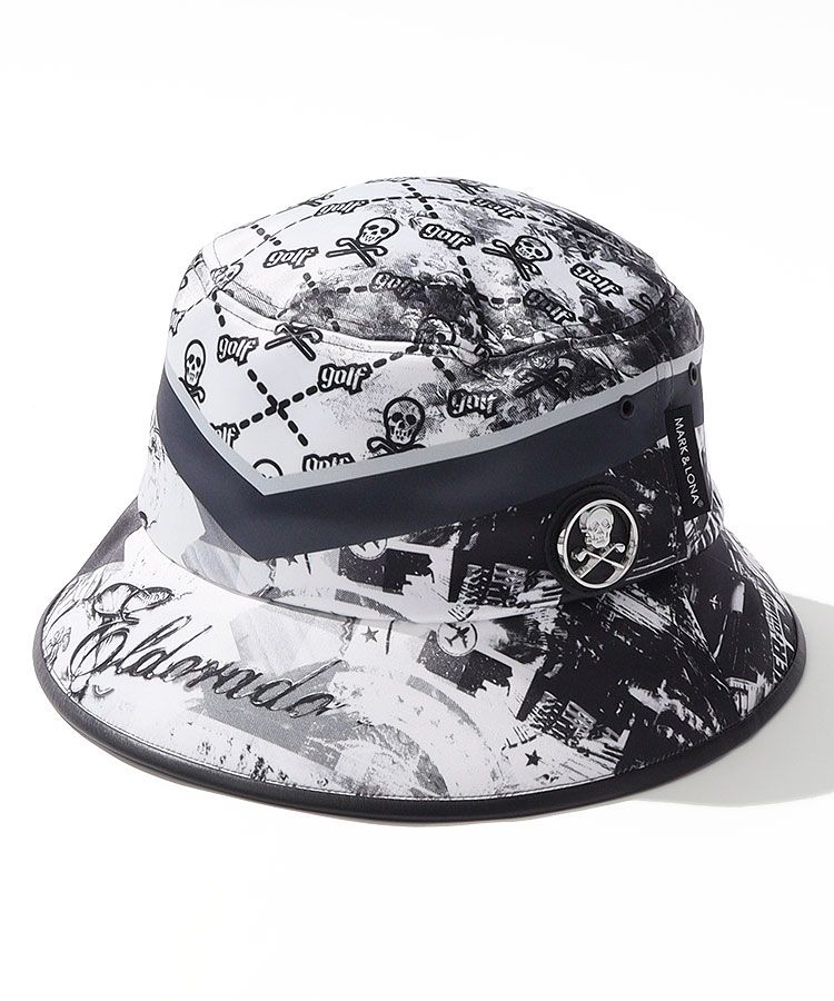 マーク＆ロナ バケットハット マーク＆ロナ ML ロゴデザイン顎紐付バケットハット レディース