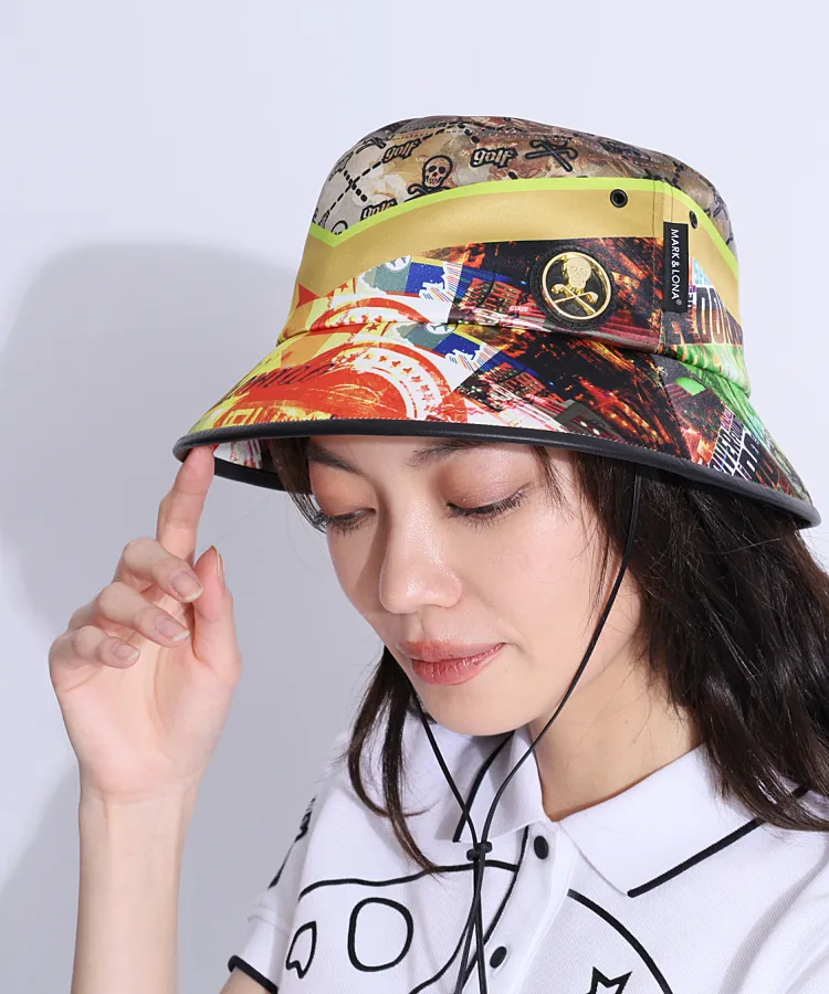 【美品】MARK & LONA ゴルフ　名札付　キャディバッグ MARK&LONA - ⭐︎マークアンドロナ⭐︎希少スカルキャディバック