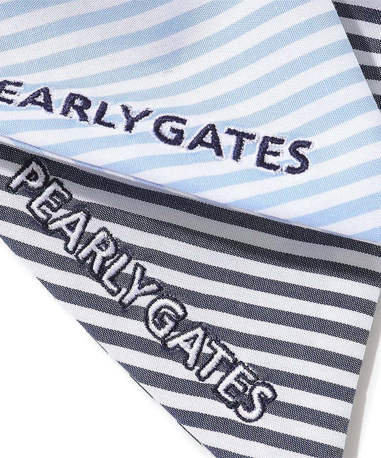 PEARLY GATES - パーリーゲイツ 2022新作 シュシュ　マーカー付　新品未使用　レディース パーリーゲイツ PG Pマーカー付きストライプリボンシュシュ