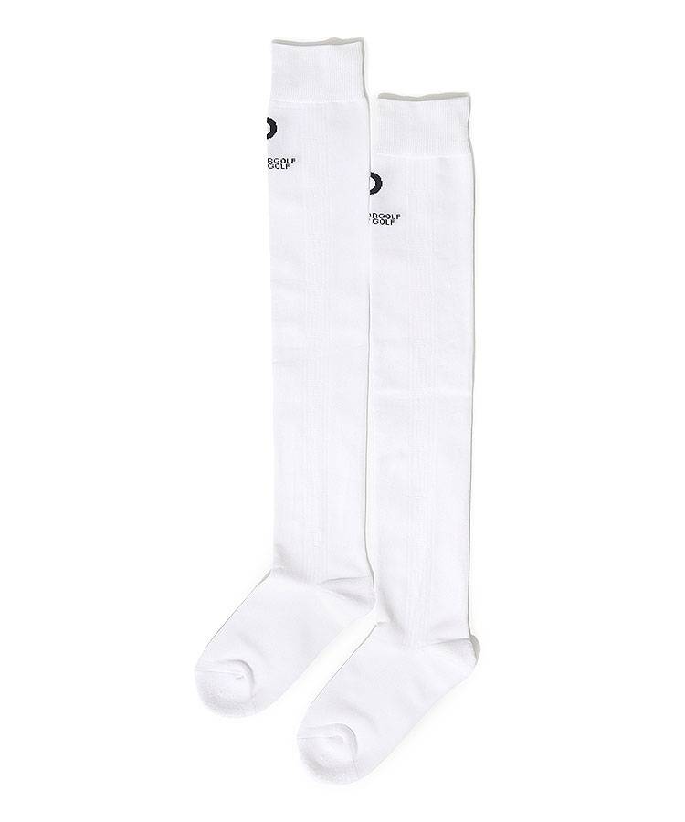 パーリーゲイツ PG サイドロゴラインニーハイソックス レディース