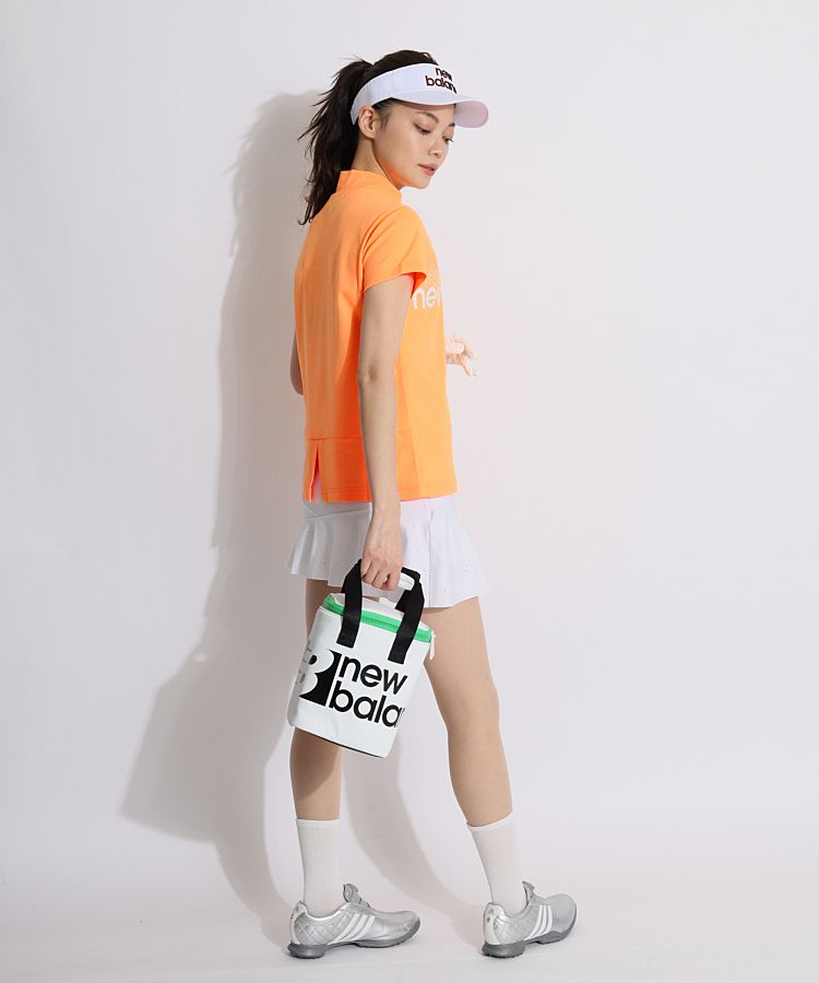 new balance 012-3987003 ネイビー　ゴルフ ニューバランスゴルフ NB 収納袋付きバイカラーレインワンピース