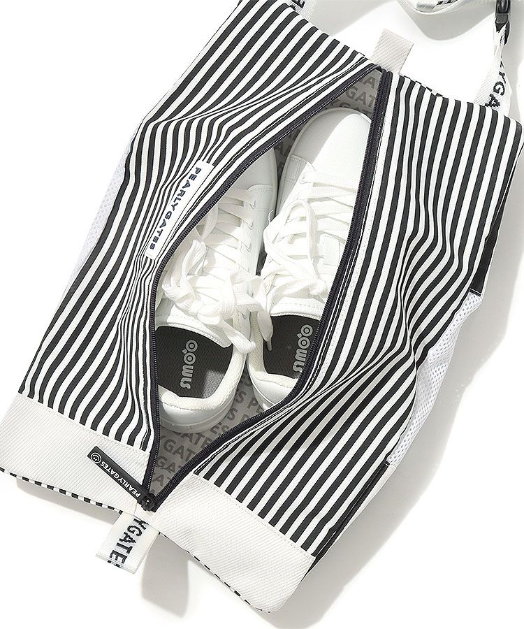 パーリーゲイツ PG ストライプ柄ロゴシューズケース レディースゴルフ