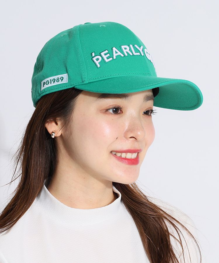 パーリーゲイツ カレッジロゴ リサイクルツイルキャップ SWITCH ON リサイクルツイルキャップ (UNISEX) | PEARLY GATES