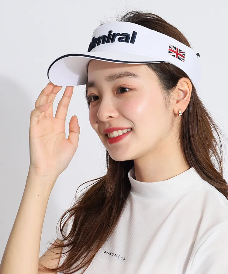 アドミラルゴルフ AM 立体ロゴ刺繍サンバイザー レディース