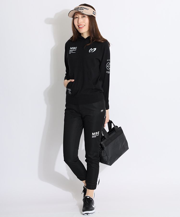 【マスターバニー】美品 ジョガーパンツ ブラック 2サイズ レディース マスターバニー】美品 ジョガーパンツ ブラック 2サイズ