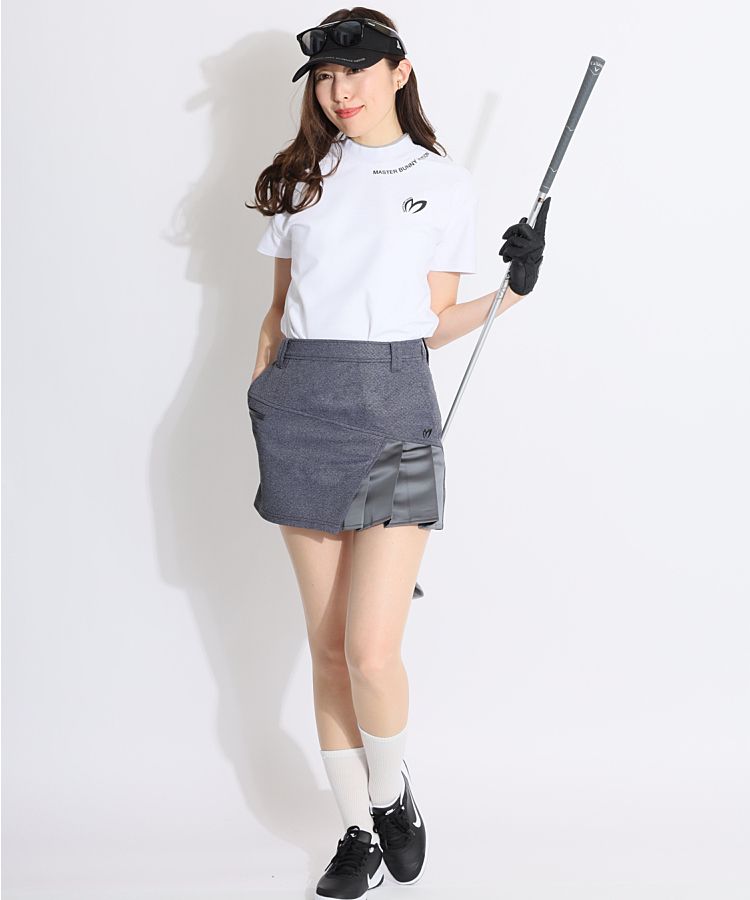 マスターバニー MB ジャガードアシメプリーツスカート
