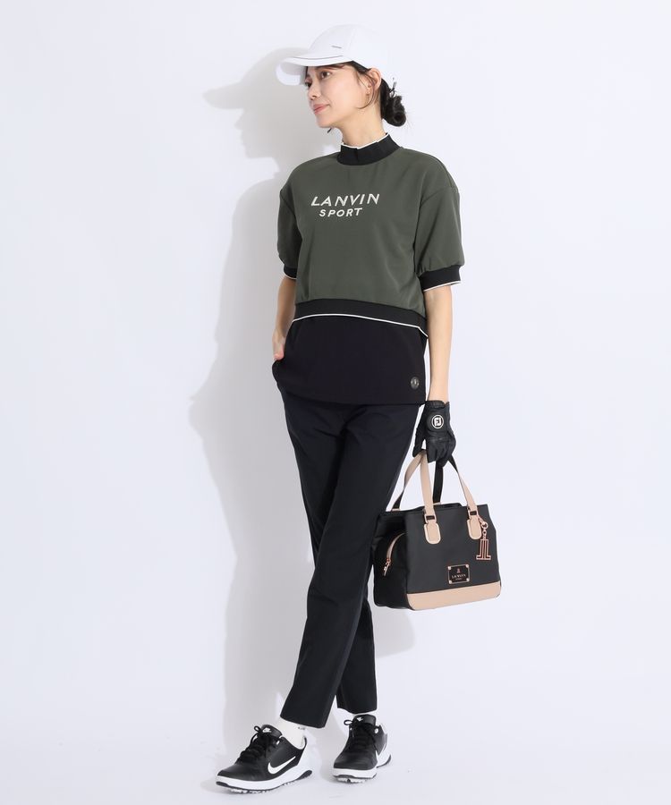 ランバン スポール LV 【涼感UV】ウエストライン9分丈テーパード