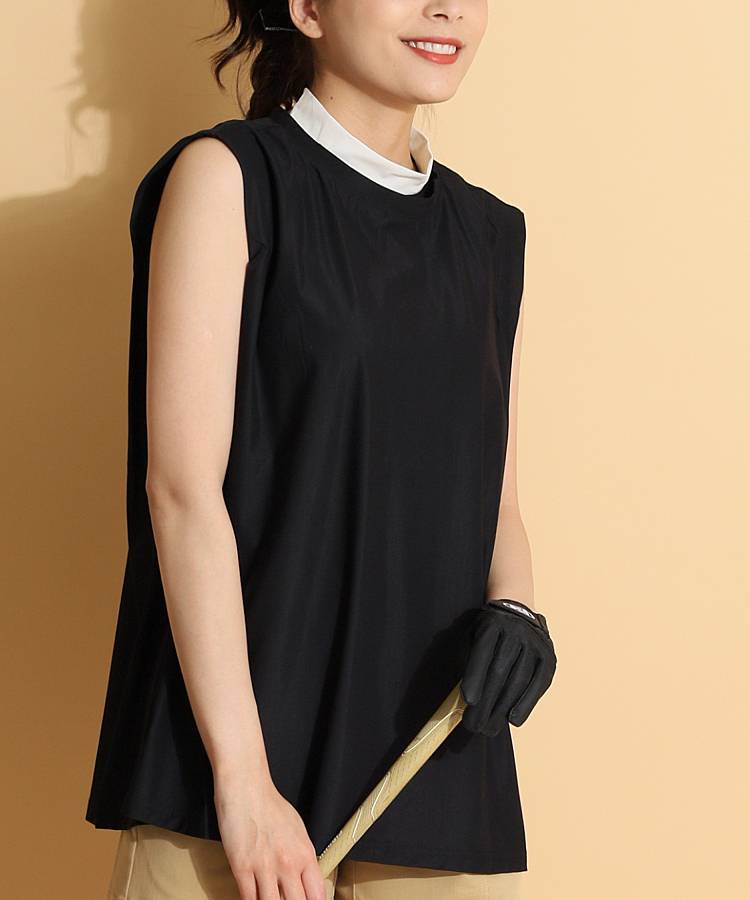 AS 【吸水速乾UV】エアリー2WAYノースリーブカットソー