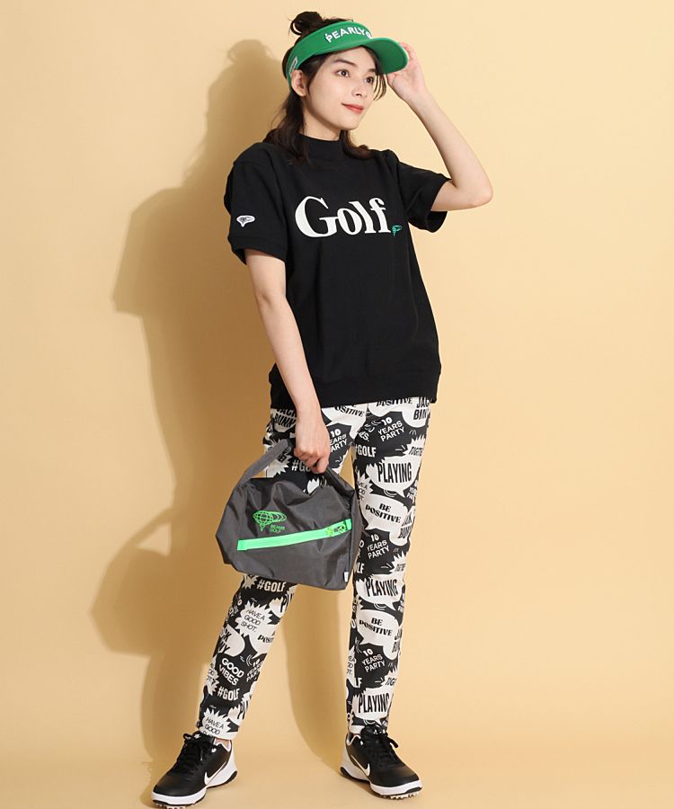 新品　ジャックバニー　パンツ　ストレッチ　吹き出しプリント　ブラック　サイズ1 JACK BUNNY ジャックバニー ストレッチパンツ ブラック系 1