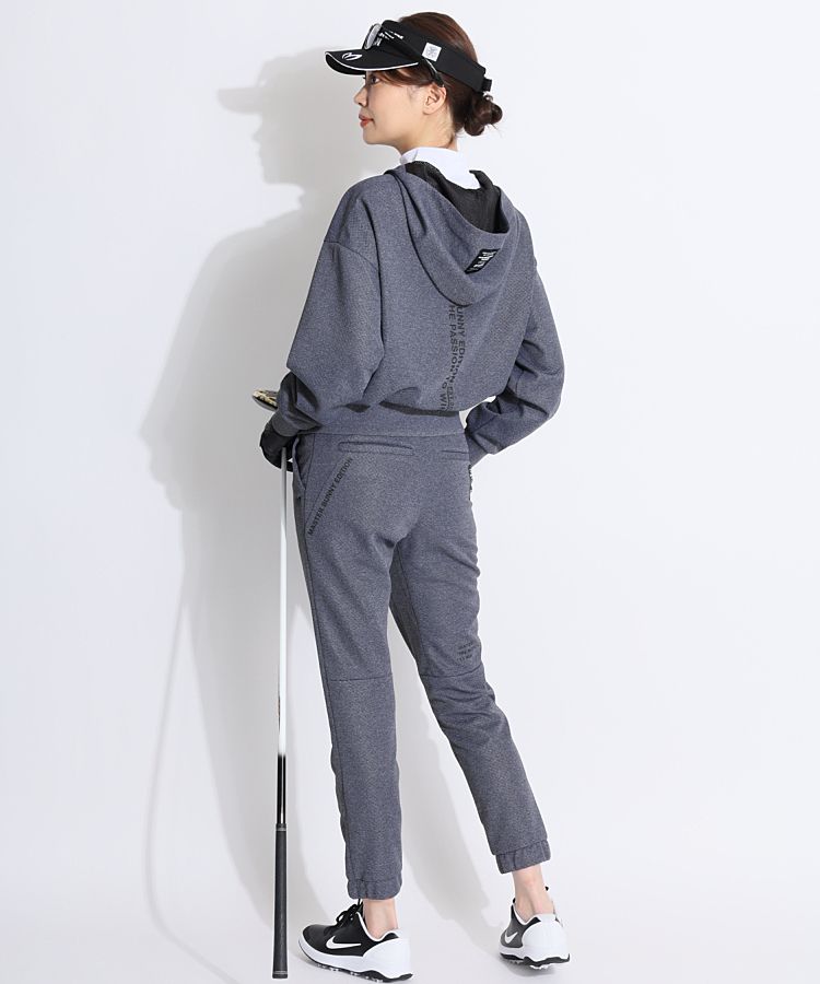 マスターバニー　グレー パーカーMサイズ マスターバニー MB バックロゴ裏メッシュパーカー レディースゴルフ