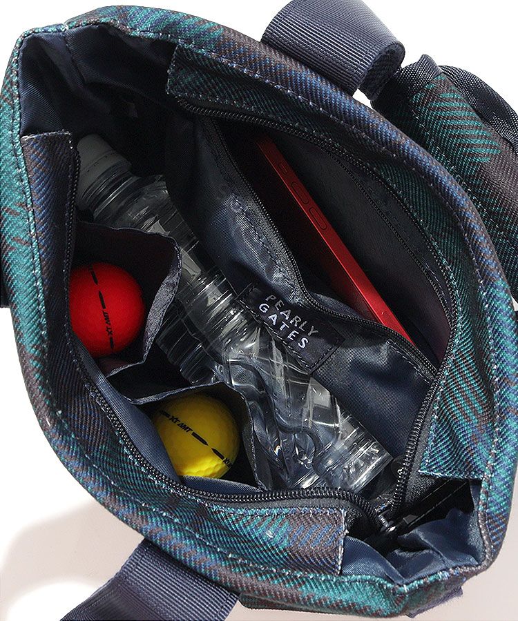 パーリーゲイツ　ブラックウォッチ柄2WAYカートバッグ　新品未使用 パーリーゲイツ PG ブラックウォッチ柄2WAYカートバッグ レディース