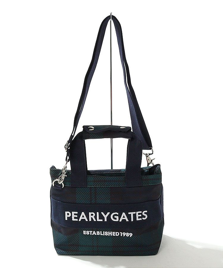 パーリーゲイツ　ブラックウォッチ柄2WAYカートバッグ　新品未使用 パーリーゲイツ PG ブラックウォッチ柄2WAYカートバッグ レディース