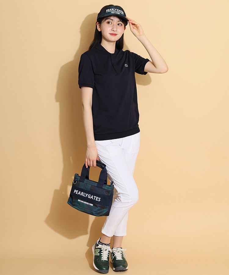 パーリーゲイツ PG ブラックウォッチ柄2WAYカートバッグ レディース